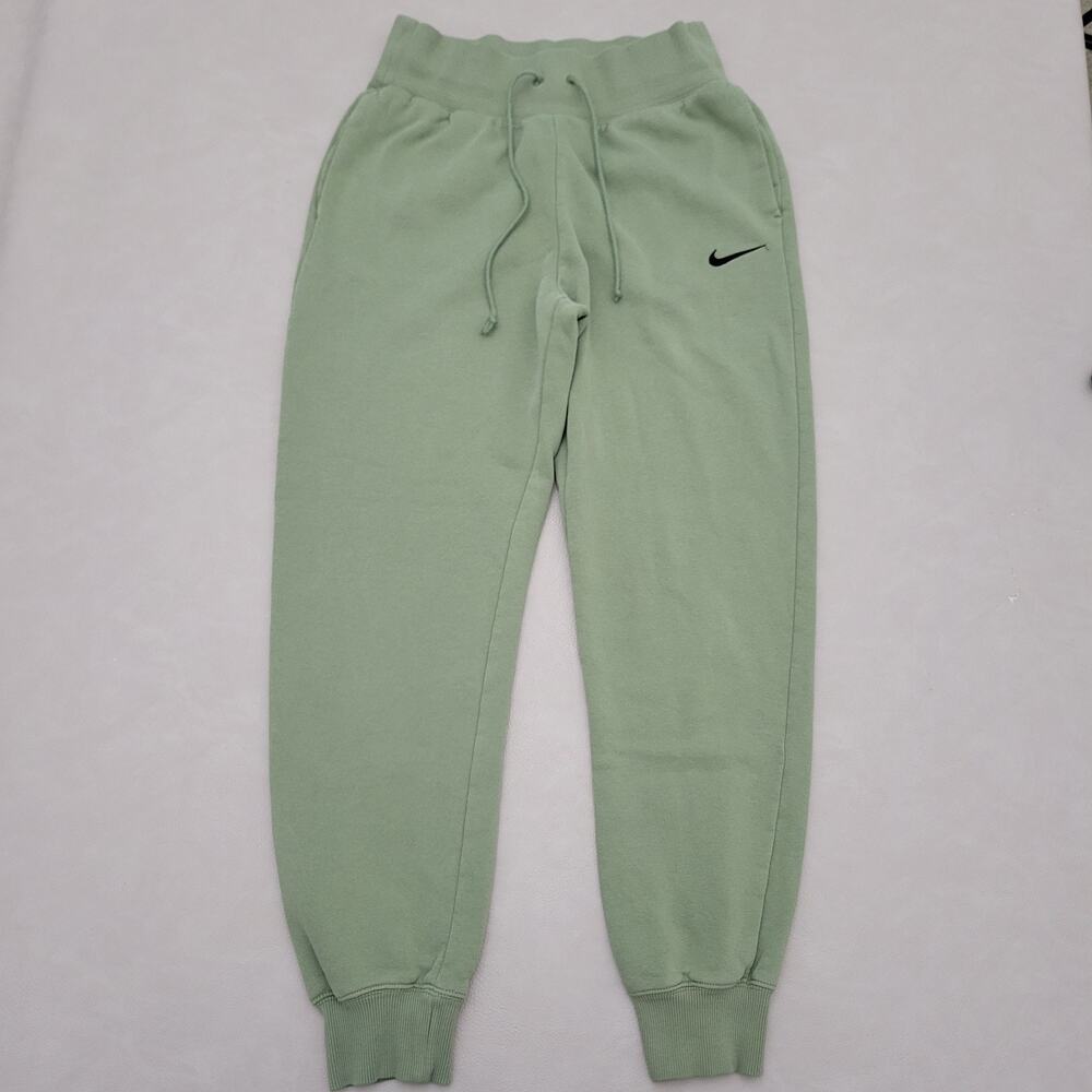 Nike Sportswear Sweatpants Womens S Phoenix Fleece High Waisted Jogger Logo